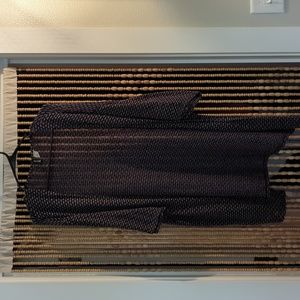 Blue long neck cardigan